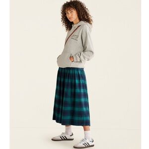 Plaid Green Skirt